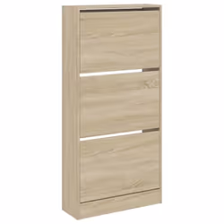 Armoire à chaussures - SONOMA - 3 tiroirs - Bois dingénierie - 60 x 21 x 1255 cm - Design contemporain