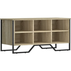 Helloshop26 - Armoire à chaussures range chaussures rangement meuble entrée couloir salon sonoma 90 x 38 x 45,5 cm marron