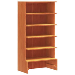 Armoire à chaussures - Cire - Bois pin massif - 6 compartiments - 52 x 30 x 104 cm - Design contemporain