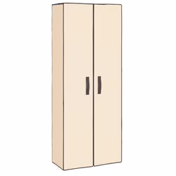 Armoire à chaussures - Crème - 10 niveaux - 30 paires - Tissu non tissé - Métal