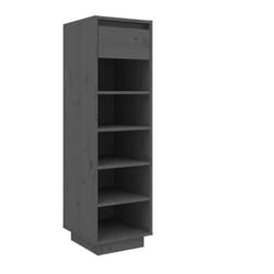Armoire à chaussures - Non spécifié - 30 x 34 x 105 cm - Bois de pin massif - 5 compartiments - 1 tiroir