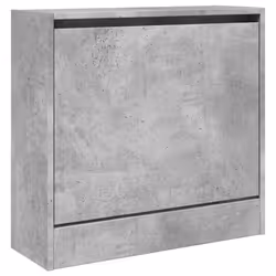 Armoire à chaussures - Non spécifié - 60 x 21 x 57 cm - Bois dingénierie - Gris - 1 tiroir