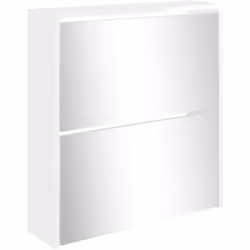 Cette armoire à chaussures à 2 niveaux, au design moderne et élégant, est un excellent meuble pour ranger vos chaussures de m ...