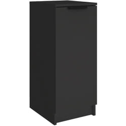 Helloshop26 - Armoire à chaussures range chaussures rangement meuble entrée couloir salon 30 x 35 x 70 cm bois d'ingénierie noir