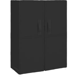 Helloshop26 - Armoire à chaussures range chaussures rangement meuble entrée couloir salon 60 x 28 x 90 cm Tissu noir
