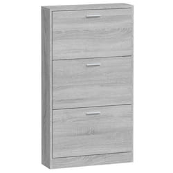 Armoire à chaussures - SONOMA - 3 tiroirs - Bois dingénierie - 59 x 17 x 108 cm - Design moderne