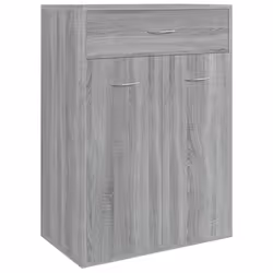 Armoire à chaussures - SONOMA - 60 x 35 x 84 cm - Bois dingénierie - 2 portes - 1 tiroir
