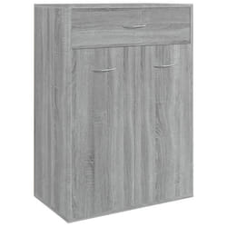 Armoire à chaussures - SONOMA - 60 x 35 x 84 cm - Bois dingénierie - 2 portes - 1 tiroir