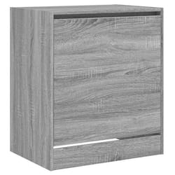 Armoire à chaussures - SONOMA - 60 x 42 x 69 cm - Bois dingénierie - 1 tiroir - Gris