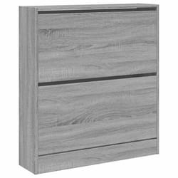 Armoire à chaussures - SONOMA - 80x21x875 cm - 2 tiroirs - Bois dingénierie - Design contemporain