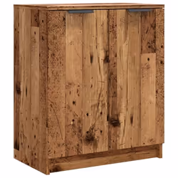 Armoire à chaussures - Vieux Bois - 2 Portes - 59 x 35 x 70 cm - Meuble dentrée - Design contemporain