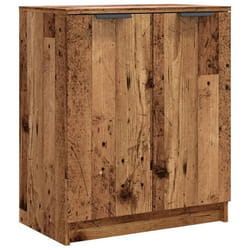 Armoire à chaussures - Vieux Bois - 2 Portes - 59 x 35 x 70 cm - Meuble dentrée - Design contemporain