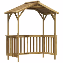 Profitez du barbecue en plein air avec cet abri en bois de pin imprégné ! Utilisation polyvalente : il est également idéal po ...