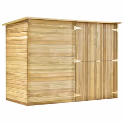 Abri de jardin cabane cabanon maison de stockage remise exterieur hangar outils robuste 232 x 110 x 170 cm Bois de pin i