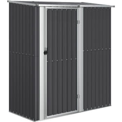 Abri de jardin cabane cabanon maison de stockage remise extérieur hangar outils robuste 180,5 x 97 x 209,5 cm acier galvanisé anthracite