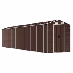 Abri de jardin cabane cabanon maison de stockage remise exterieur hangar outils robuste 191 x 810 x 198 cm acier galvani