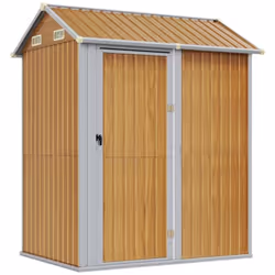 Élargissez vos possibilités de rangement à l'extérieur et protégez vos outils avec cet abri de jardin multifonctionnel. Matér ...