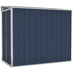 Abri de jardin cabane cabanon maison de stockage remise extérieur hangar outils robuste mural 118 x 194 x 178 cm acier anthracite