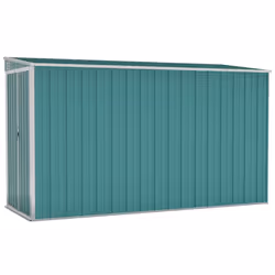 Helloshop26 3000208562024, Abri en métal, Double, Appentis, Vert, Acier, Vert