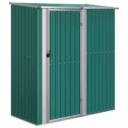 Helloshop26 3000208565407, Abri en métal, Unique, Appentis, Vert, Acier, Vert