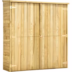 Gardez vos outils et accessoires de jardin en ordre et à portée de main avec notre remise à outils. Équipé de quatre étagères ...