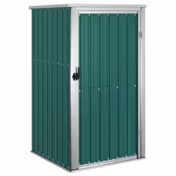 Helloshop26 3000208608524, Abri en métal, Unique, Toit plat, Vert, Acier, Vert