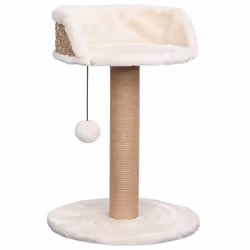 Arbre à chat - Herbiers Marins - Beige - 49 cm - Jouet suspendu - Griffoirs en herbe marine