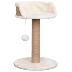 Arbre à chat - Herbiers Marins - Beige - 49 cm - Jouet suspendu - Griffoirs en herbe marine