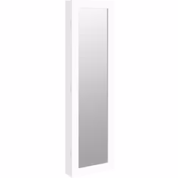 Gardez vos bijoux et parfums rangés discrètement et élégamment avec cette élégante armoire à bijoux avec miroir ! Matériau du ...