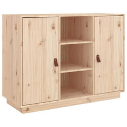 Buffet bahut commode - Non spécifié - 100 x 40 x 75 cm - Bois massif - 2 portes - Rangement pratique