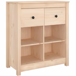 Ce buffet classique est destiné à être un supplément décoratif et pratique à votre maison. Bois de pin massif : le bois de pi ...