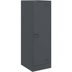 Buffet bahut commode armoire meuble de rangement organisateur cuisine salle de séjour salon 34,5 x 39 x 107 cm acier anthracite