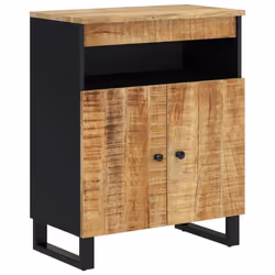 Buffet - Non spécifié - 60 x 33 x 75 cm - Bois de manguier massif - 2 portes - Style classique