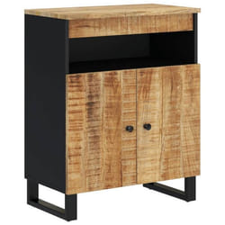 Buffet - Non spécifié - 60 x 33 x 75 cm - Bois de manguier massif - 2 portes - Style classique