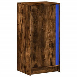 Buffet bahut commode armoire meuble de rangement organisateur cuisine salle de sejour salon avec LED 425 x 34 x 85 cm b