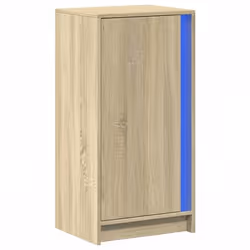 Buffet bahut commode - SONOMA - 425 x 34 x 85 cm - LED RGB - Bois dingénierie - 2 portes
