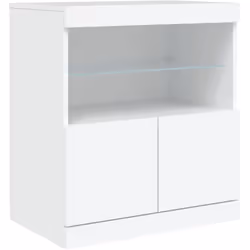 Décorez votre pièce avec ce buffet moderne avec éclairage LED, il s'harmonise facilement avec les meubles de tout style de vo ...