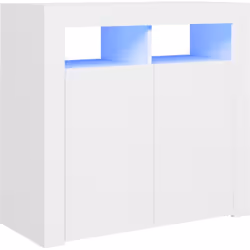 Ce buffet avec lumières LED, avec un design minimaliste, est un supplément pratique et très décoratif à votre intérieur ! Mat ...