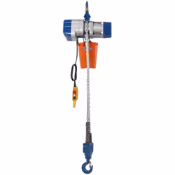 Tension 400 V Fréquence 50 Hz Puissance 1 100 W Capacité de levage 2 000 kg Hauteur de levage 6 m Vitesse de levage 2,5 m / M ...