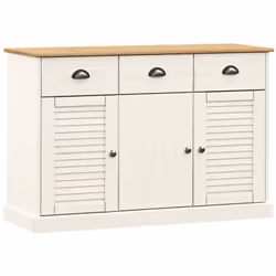 Si vous manquez d'espace mais avez besoin de plus de stockage, ce buffet compact et élégant est là pour vous aider ! Bois de ...