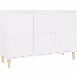 Ce buffet doté d'un design minimaliste est pratique mais également un supplément décoratif à votre maison. Matériau robuste e ...