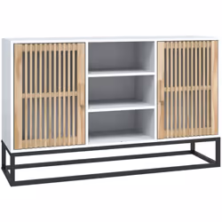 Ce buffet classique, au look intemporel, est conçu pour être un excellent supplément à votre maison. Matériau durable : le bo ...