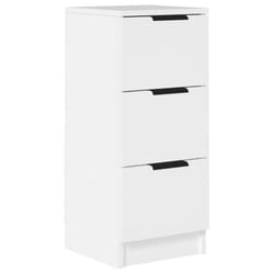 Buffet - Ingénier - Armoire de rangement - 3 tiroirs - Bois dingénierie - 30 x 30 x 70 cm