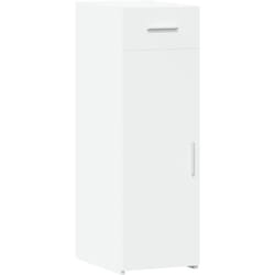 Buffet bahut commode armoire meuble de rangement organisateur cuisine salle de séjour salon 30 x 42,5 x 93 cm bois d'ingénierie blanc