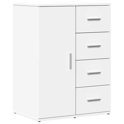 Buffet - Bois dingénierie - 59 x 39 x 80 cm - Blanc - Meuble de rangement - Cuisine