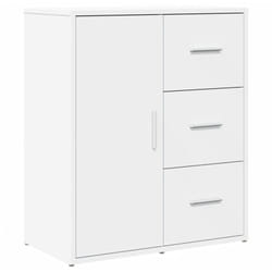 Buffet bahut commode armoire meuble de rangement organisateur cuisine salle de séjour salon 60 x 31 x 70 cm bois d'ingénierie blanc