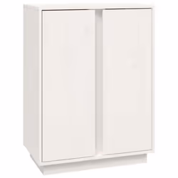 Buffet bahut - Non spécifié - 60 x 35 x 80 cm - Bois massif - Blanc - Style classique intemporel