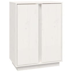 Buffet bahut - Non spécifié - 60 x 35 x 80 cm - Bois massif - Blanc - Style classique intemporel