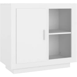 Buffet bahut commode armoire meuble de rangement organisateur cuisine salle de séjour salon 80 x 40 x 75 cm blanc
