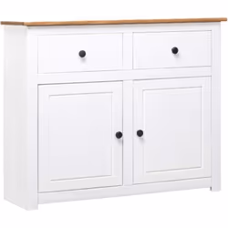 Doté d'un design rustique et tendance, ce buffet en bois solide sera un supplément décoratif et pratique à votre espace de vi ...